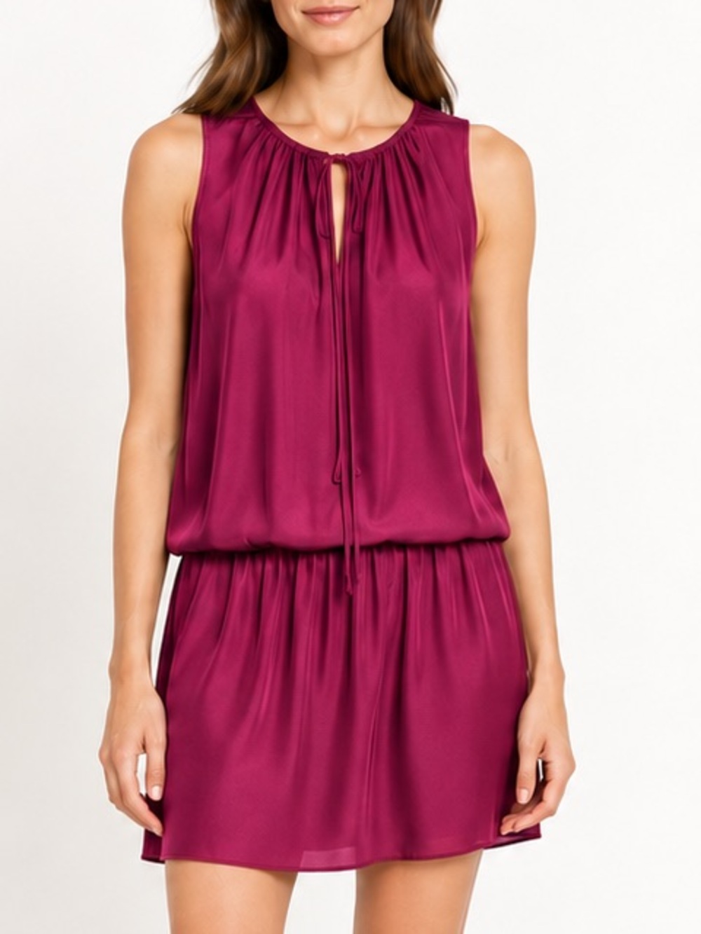 NWT Amanda Uprichard Silk Keyhole Ambrosia Dress Sz. M